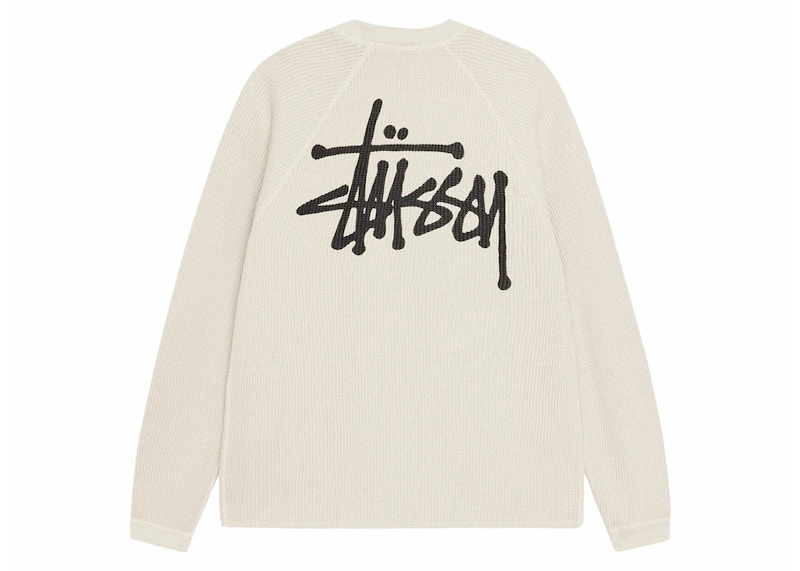 Stussy Raglan Thermal /S Crew Bone