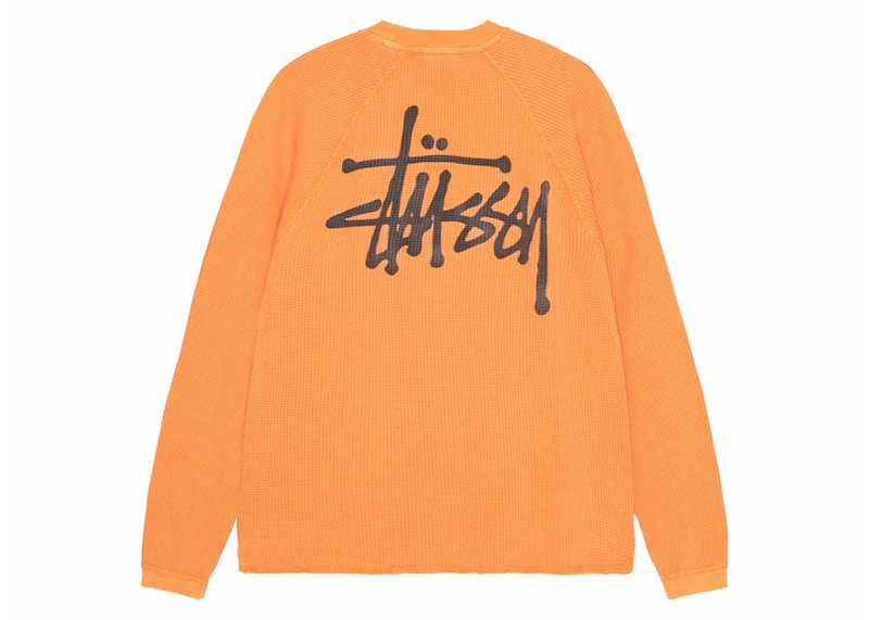 Stussy Raglan Thermal L/S Crew Oranje