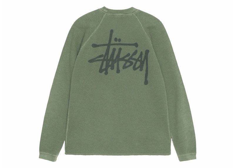 Stussy Raglan Thermal L/ Crew Pine