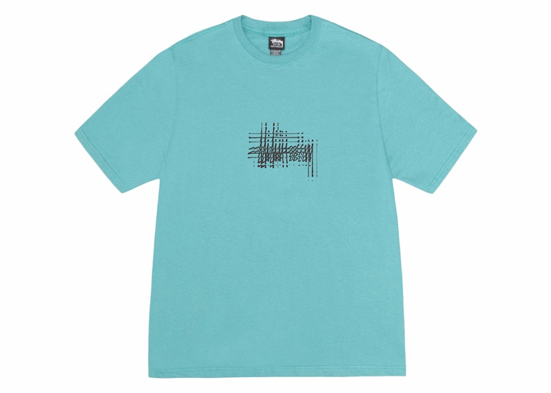 Stussy Refracted Tee Ocean Blauw
