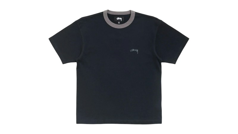 Stussy Ringer Tee Zwart