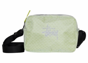 Stussy Ripstop Overlay Side Pouch Lime Groen