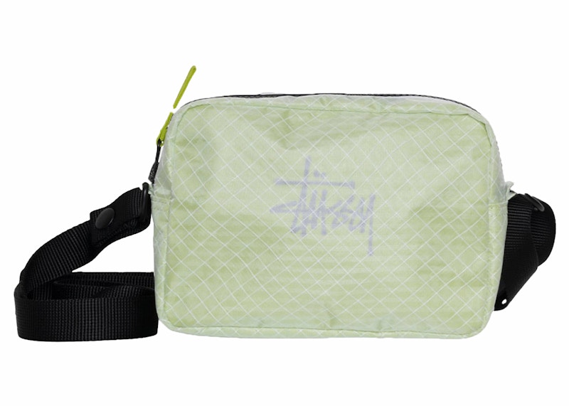 Stussy Ripstop Overlay Side Pouch Lime Groen