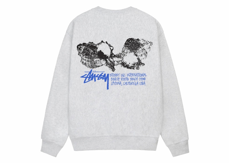 Stussy Shells Crew Ash Heather