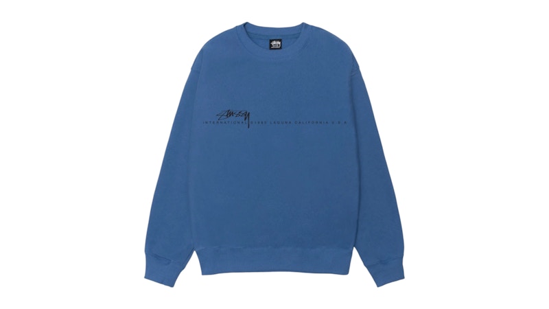 Stussy Smooth 80 Crew Blauw