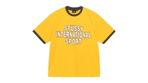 Stussy Sport Ringer Tee Goud