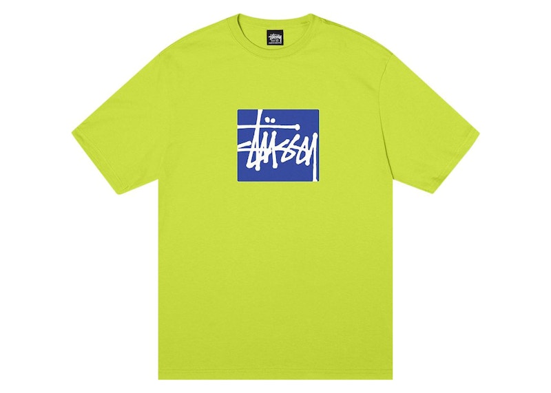Stussy Stock Box Tee Keylime Key Lime