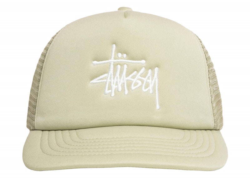 Stussy Trucker Big Basic Snapback Sand Creme