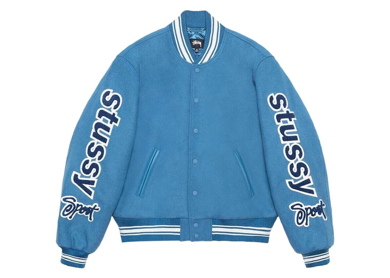 Stussy Varsity Competition Jacket Blauw