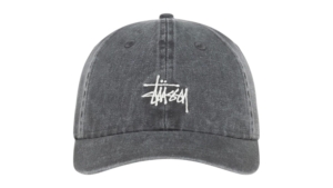 Stussy Basic Cap Cap Washed Charcoal