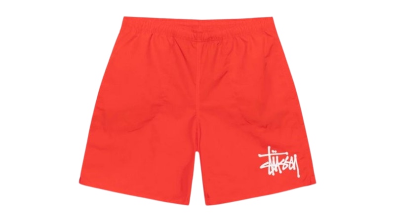 Stussy Water Big Basic Short Bright Rood