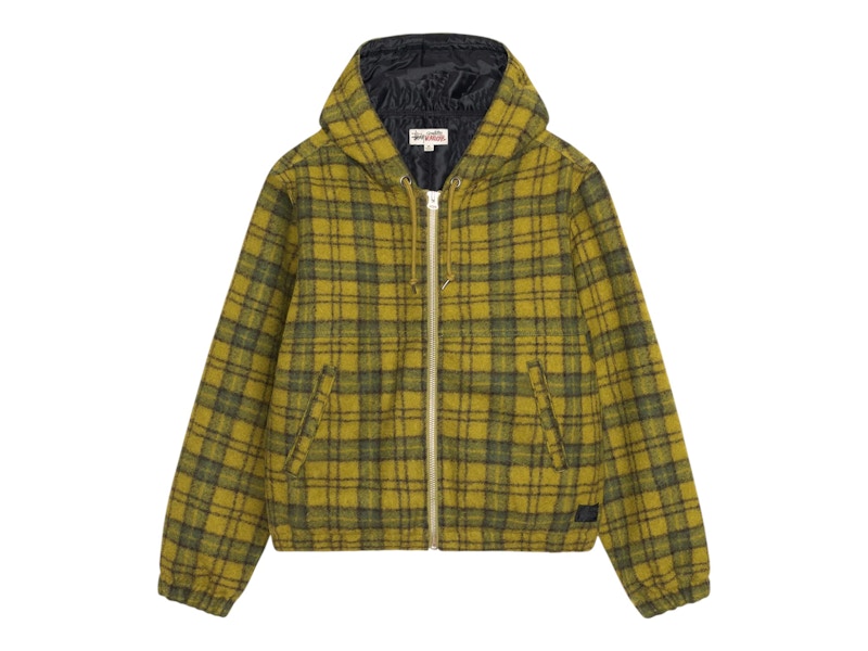 Stussy Wool Plaid Work Jacket Groen