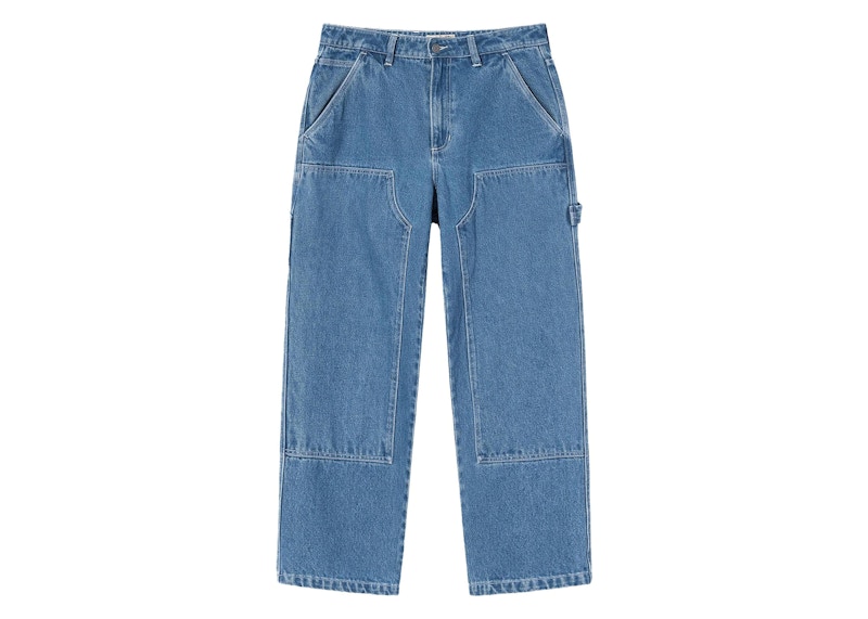 Stussy Work Pant Washed Blauw