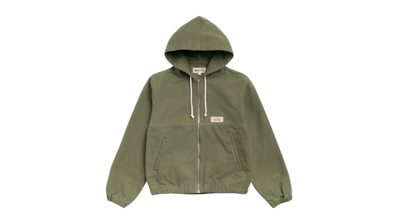 Stussy Work Unlined Canvas Jacket Olijf