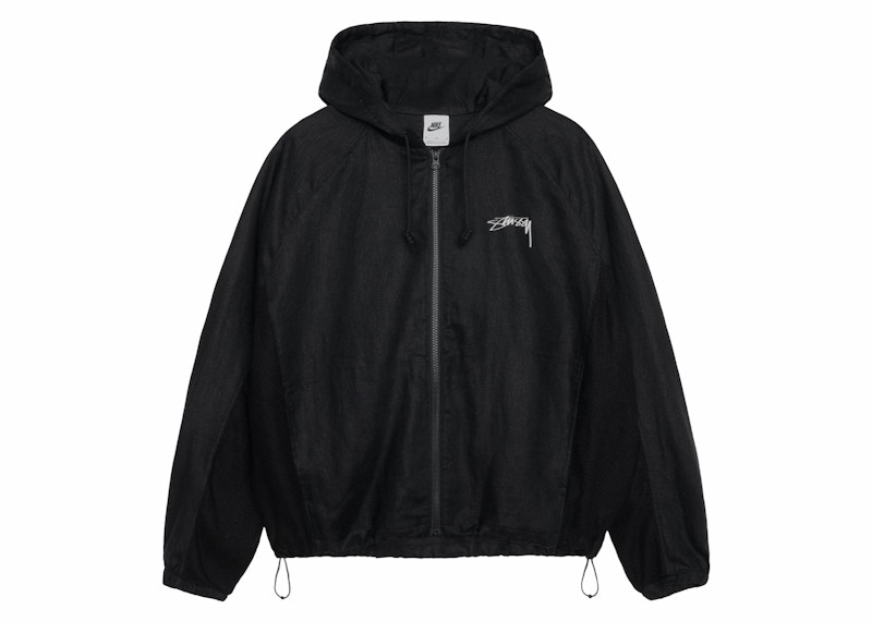 Stussy x Nike Linen Shell Jacket Zwart