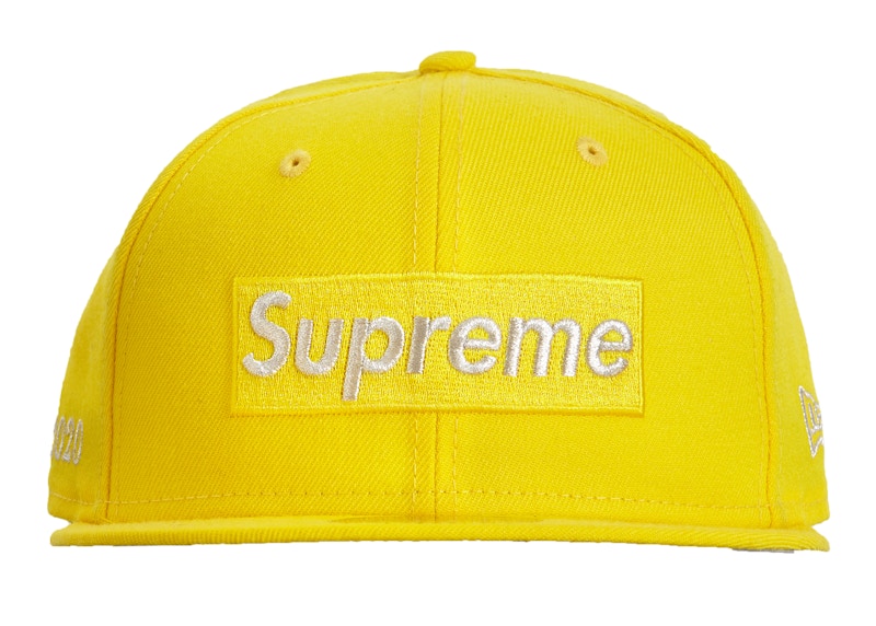 Supreme $1M Metallic Box Logo New Era Geel