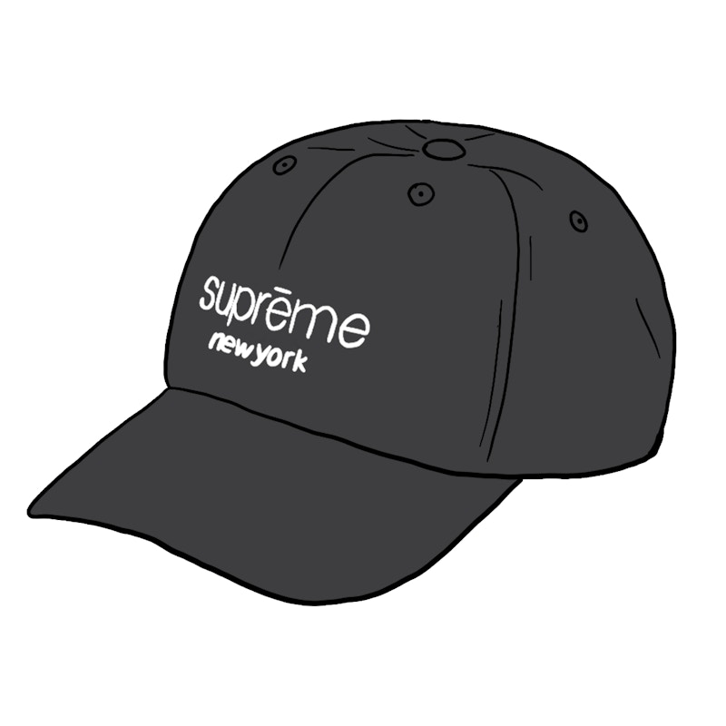 Supreme 2-Tone Canvas 6-Panel Zwart