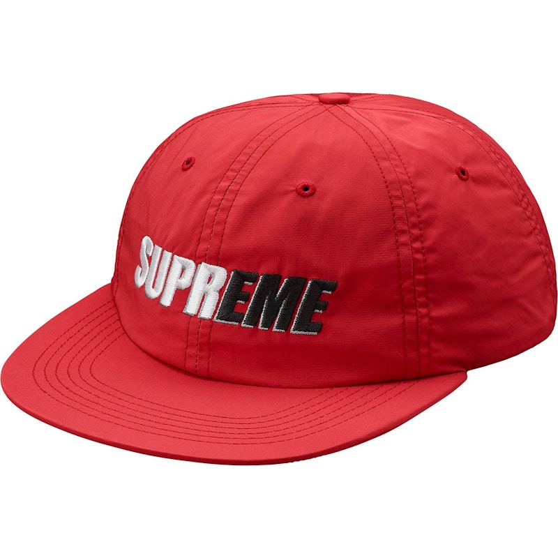 Supreme 2-Tone Nylon 6-Panel Rood