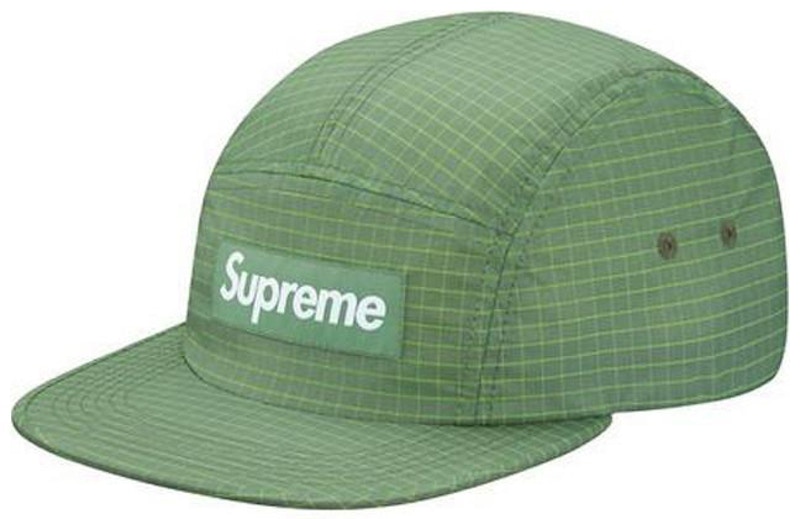 Supreme 2 Tone Ripstop Camp Cap Light Groen