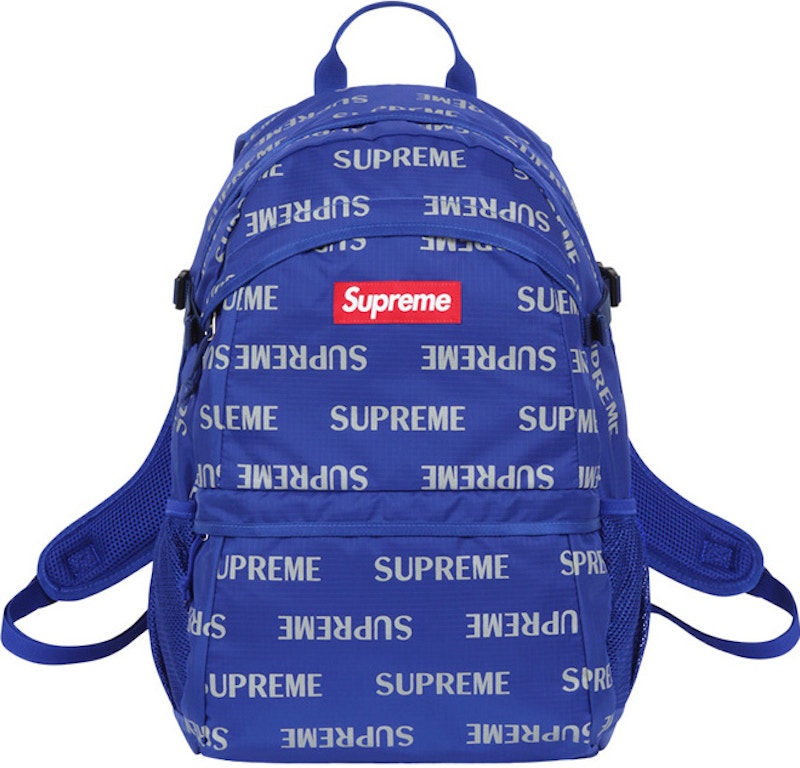 Supreme 3M Reflective Repeat Backpack Blauw
