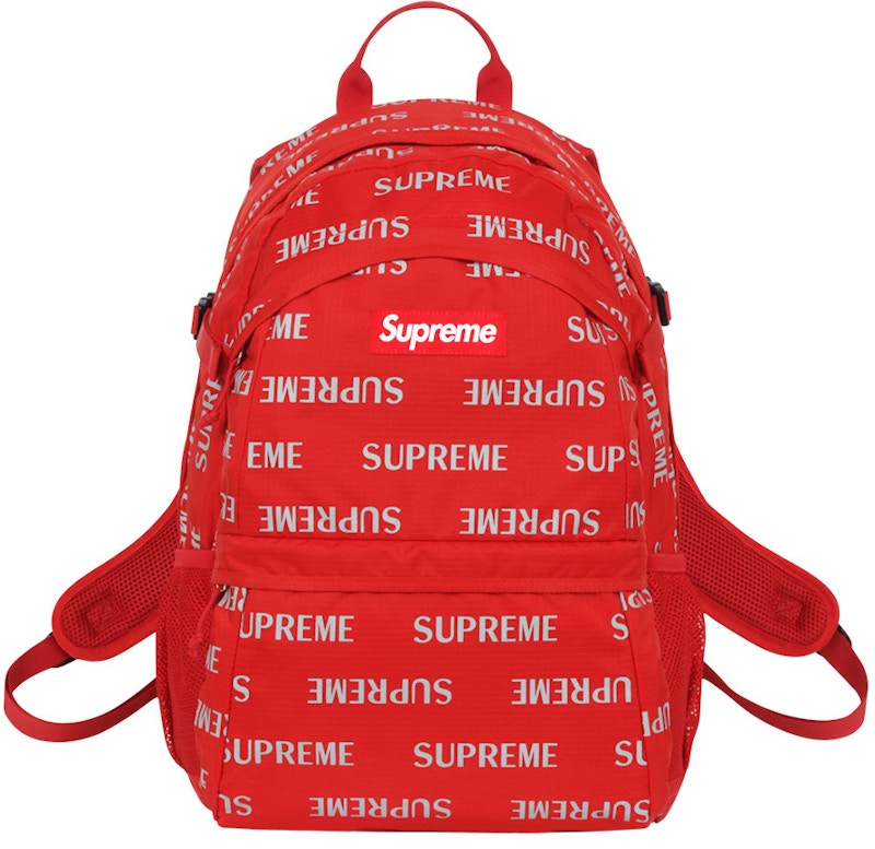 Supreme 3M Reflective Repeat Backpack Rood