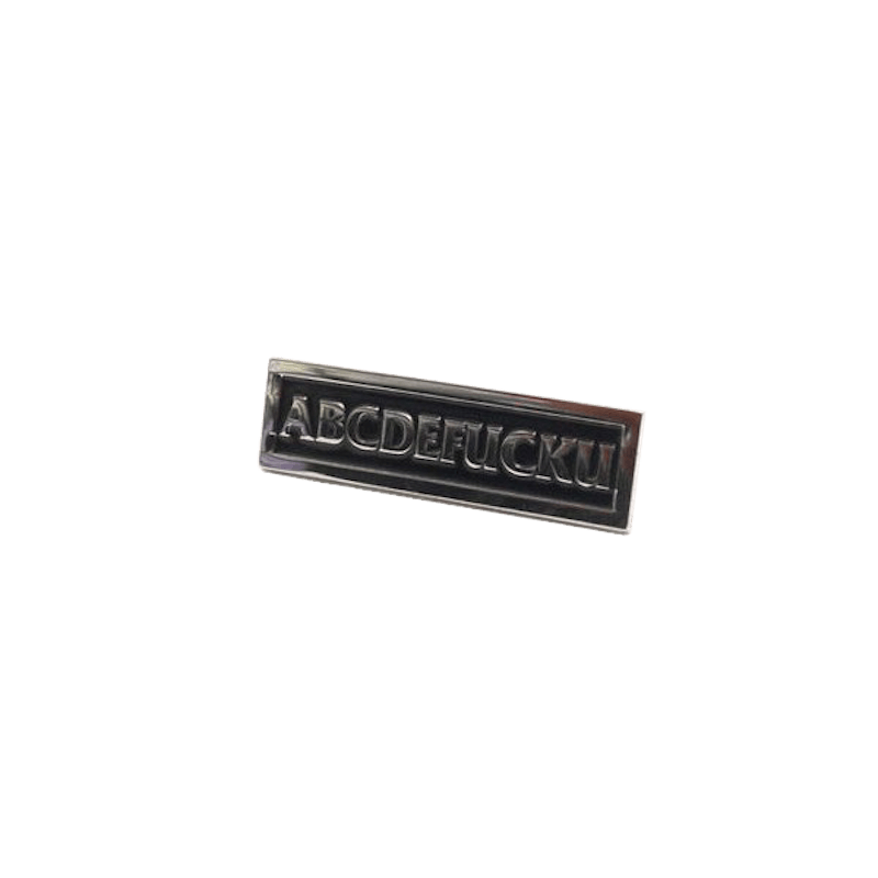 Supreme ABC Pin Zilver