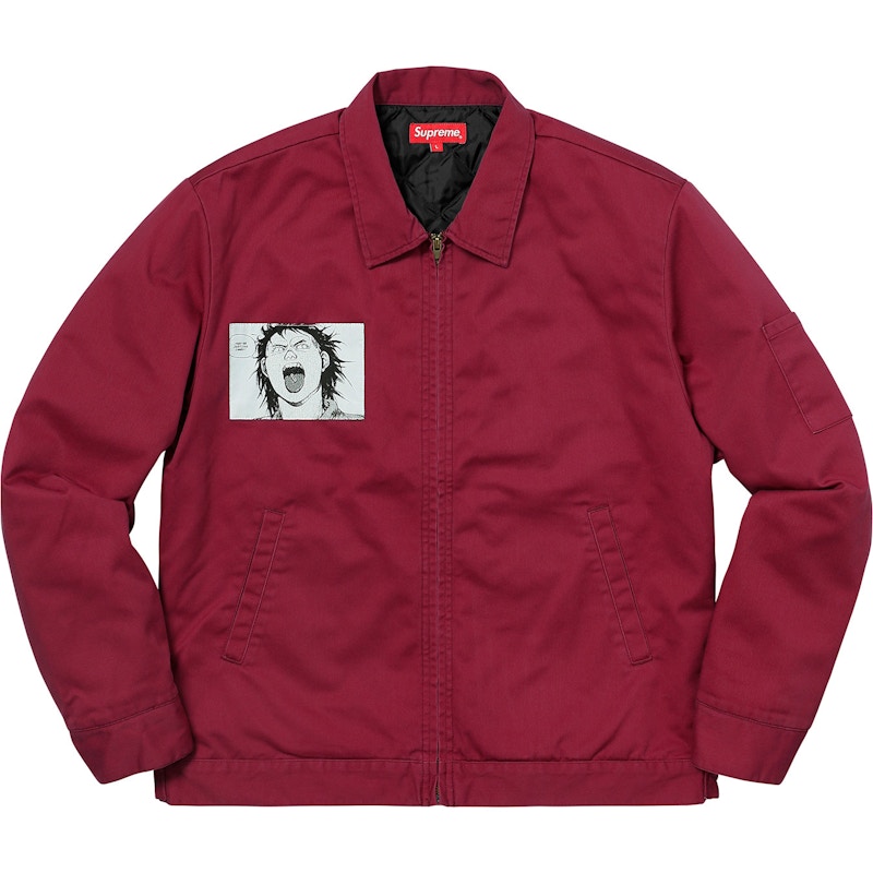 Supreme AKIRA Work Jacket Light Night Burgundy