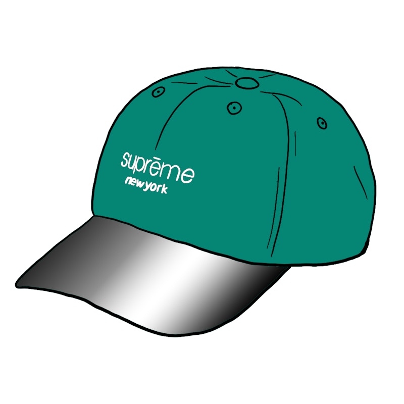 Supreme Acrylic Visor 6-Panel Groen