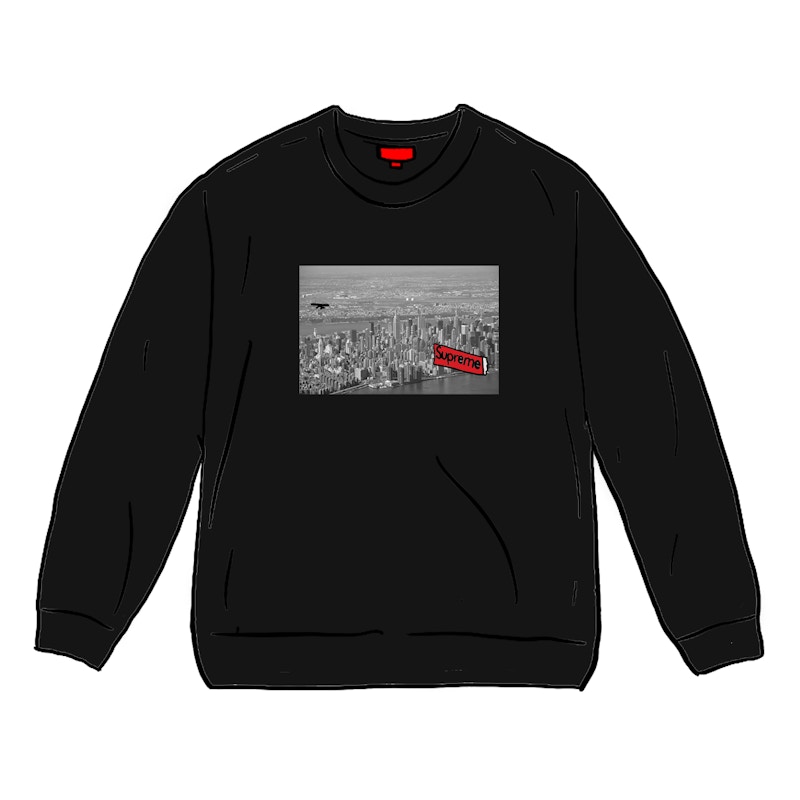 Supreme Aerial Crewneck Zwart