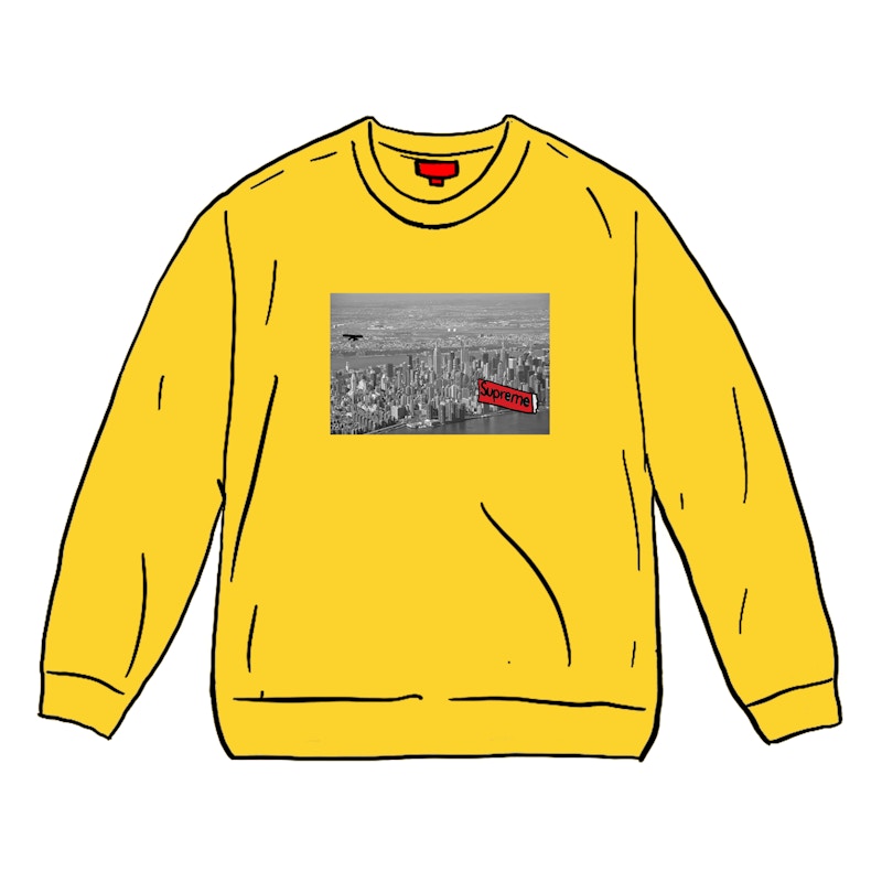 Supreme Aerial Crewneck Lemon