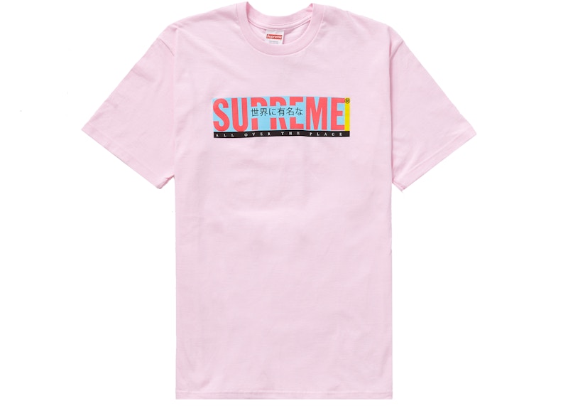 Supreme All Over Tee Light Roze