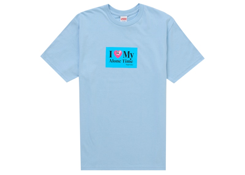Supreme Alone Time Tee Powder Blauw