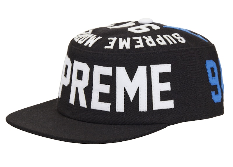 Supreme Alpha Omega Pillbox Hat Zwart