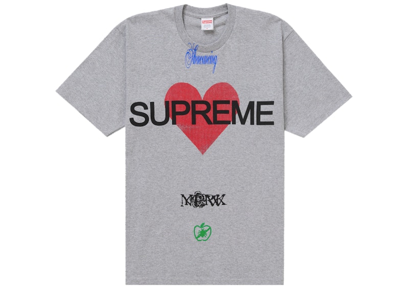 Supreme Announcing Tee Heather Grijs