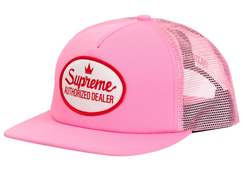 Supreme Authorized Mesh Back 5 Panel FW24 Roze
