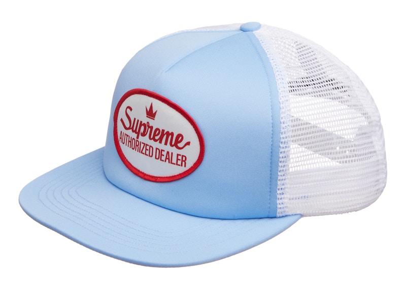 Supreme Authorized Mesh Back 5-Panel Light Blauw
