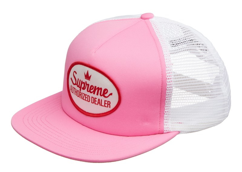 Supreme Authorized Mesh Back 5-Panel Roze