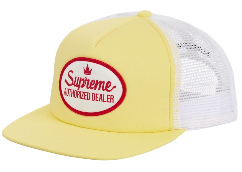 Supreme Authorized Mesh Back 5-Panel Light Geel