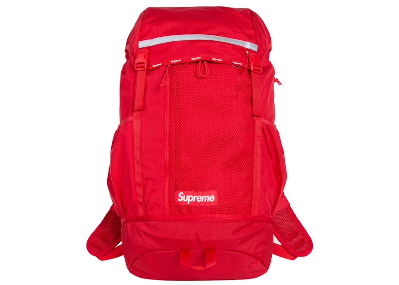Supreme Logo Backpack Rood
