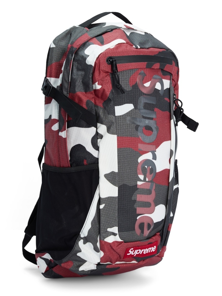 Supreme Backpack Camo Rood