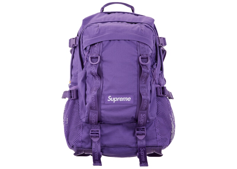 Supreme Logo Backpack Paars