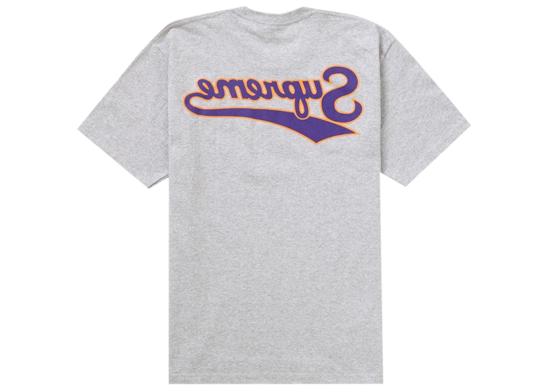 Supreme Backwards Tee Heather Grijs