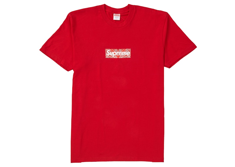 Supreme Bandana Box Logo Tee Rood