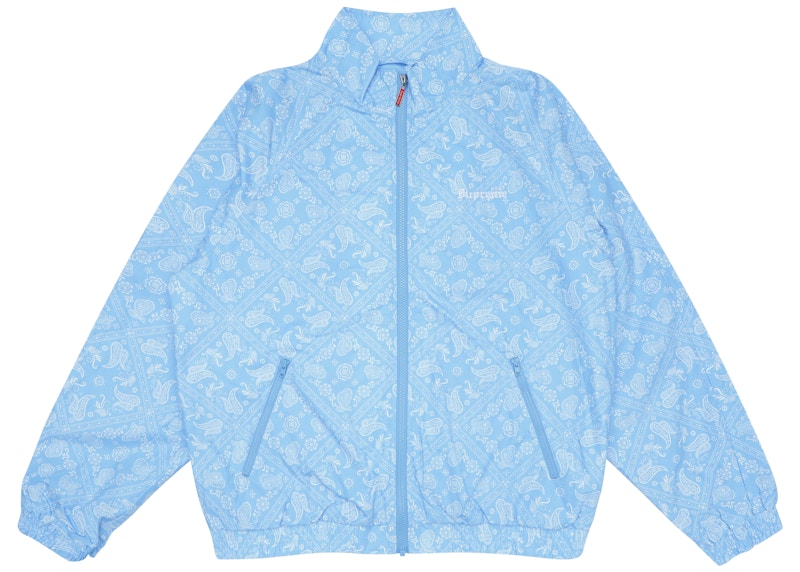 Supreme Bandana Track Jacket Light Blauw