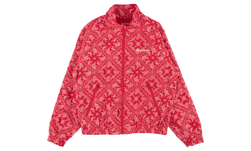 Supreme Bandana Track Jacket Rood
