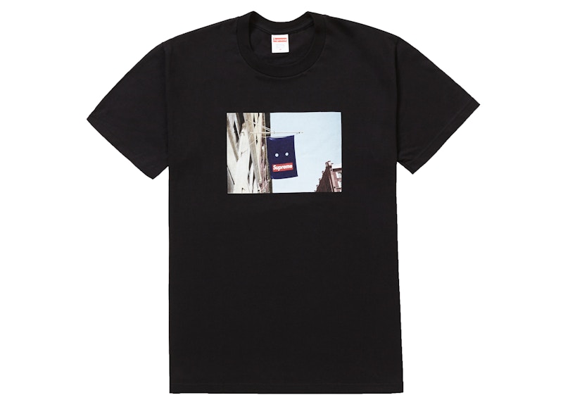 Supreme Banner Tee Zwart