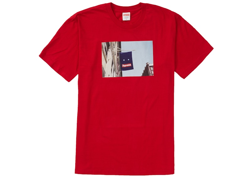 Supreme Banner Tee Rood
