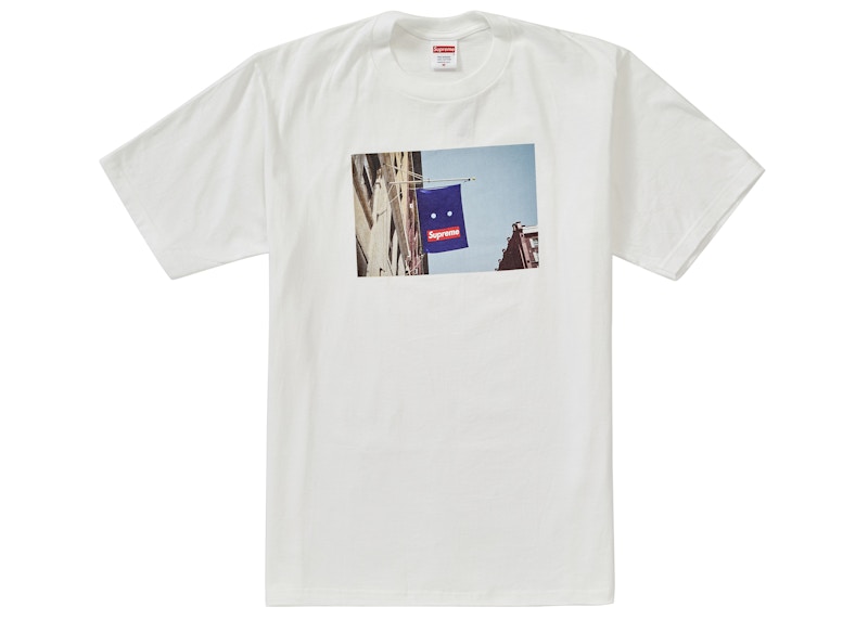 Supreme Banner Tee Wit
