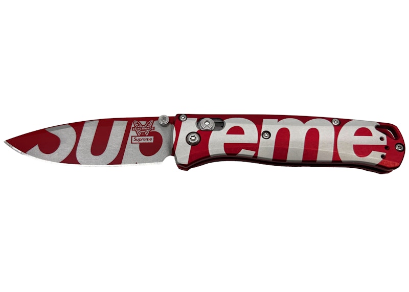 Supreme Benchmade Bugout Knife Rood