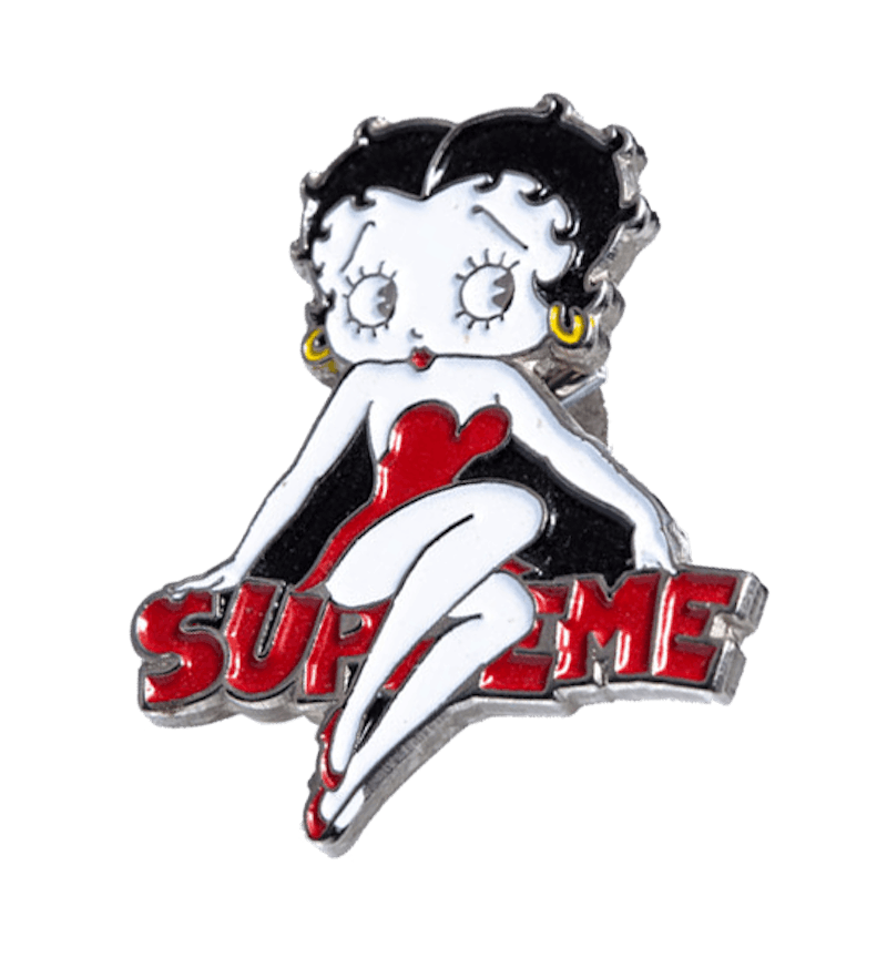 Supreme Betty Boop Pin Zilver